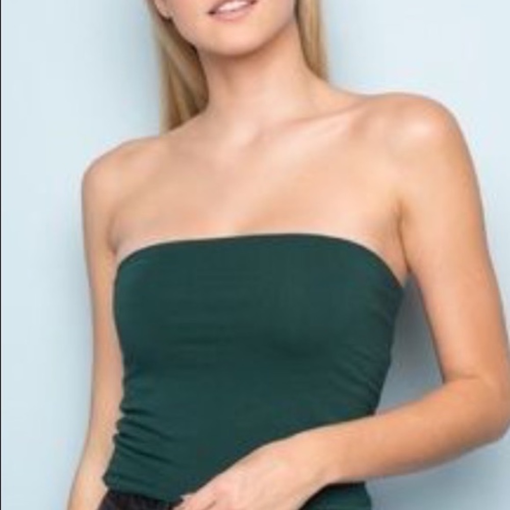 Dark green tube top
